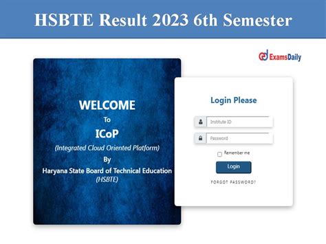 hsbte result feb 2023|HSBTE Result 2023: Check Diploma 6th Semester Results.